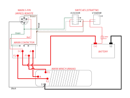 As in the diagram a wire is run from a 12 volt power source to the switch in the cab and out to the relay placing a fuse at the source of the power. Warn M12k Contactor Albright In Cab Controller Wiring Ih8mud Forum