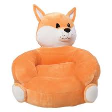 Childrens Plush Fox Character Chair Trend Lab Chairs Kids Furniture Childrens