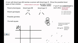 Multiple alleles (abo blood types) and punnett squares Biology Inheritance Principle Part 15 Multiple Alleles Class 12 Xii By Examfear Education