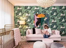 The Beverly Hills Hotel Inspires A Local Interior Designer S Nursery Beverly Hills Hotel Wallpaper Beverly Hills Hotel Tropical Bedrooms