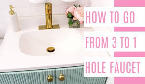 To replace your spout, all you need to do is unscrew the old one and put in the new one. How Do You Change A 3 Hole Faucet To 1 Hole At Home With Ashley