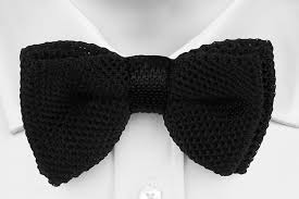 Knit ties are the perfect balance of sharp yet effortless style; Knitted Pre Tied Bow Tie Moss Knitted Black Silk Notch Kuro