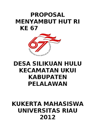 Sanding rt.016/005 desa sindangsari kec. Contoh Cover Proposal Hut Ri Ke 73 Nusagates