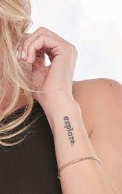 Explore Tattoo In Typewriter Font On Arm If I Ever Got A Tattoo Likely Never I Would Get This In Tattoo Word Fonts Explore Tattoo Meaningful Wrist Tattoos