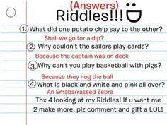 Pin On Riddles