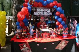 Wwe Party Birthday Party Ideas Photo 1 Of 3 Wwe Birthday Party Wwe Party Wrestling Birthday Parties