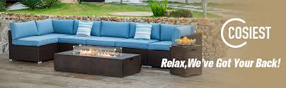Maybe you would like to learn more about one of these? Amazon Com Cosiest 4 Piece Fire Table Patio Outdoor Rocking Chair Bistro Set Warm Gray Cushions W 16 Inch Round Graphite Propane Fire Pit Table 40 000 Btu W Glass Wind Guard For Garden Pool Backyard