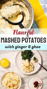 Spiced Mashed Potatoes With Ginger Ghee Recipe Potato Recipes Vegetarian Breakfast Recipes Recipes
