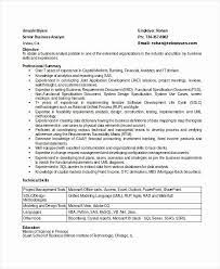 Business Analyst Resume Template Unique 8 Business Analyst Resumes Free Sample Example Format Business Analyst Resume Business Analyst Resume Summary Examples