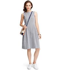 Women S Signature Seersucker Dress Stripe Free Shipping At L L Bean Dress Clothes For Women Clothes Collection Seersucker Dress