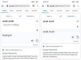Akibat langsung copy paste dari google translate, nih. Warga Aceh Protes Terjemahan Rasis Di Google Translate