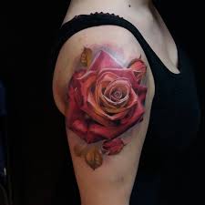 Rose From Today Rose Rosetattoo Realismtattoo Fun Tattoo Colourtattoo Ink Inked Tattooart Tattooartist Sopot Skinart Mag Saveetat Kwadron Tatoo