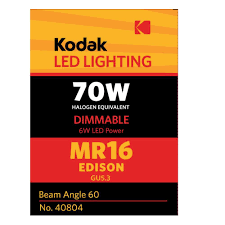 Kodak 70w Equivalent Warm White Mr16 Gu5 3 Dimmable Led Light Bulb Dimmable Led Lights Led Light Bulb Light Bulb
