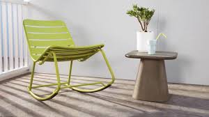 Tice Garden Rocker Chartreuse Schaukelstuhl Terrassen Stuhle Schaukelstuhlkissen
