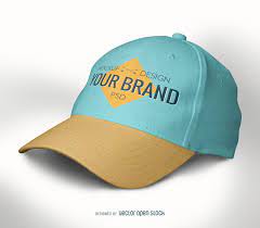 Baseball Cap Mockup Template Colors Are Editable As Is The Logo In The Front Of The Hat Includes A Smart Object Layer So You Mockup Psd Baseball Cap Mockup