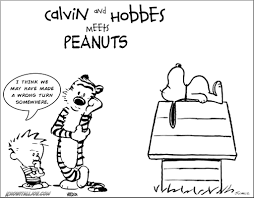 Calvin And Hobbes Meets Peanuts Calvin And Hobbes Calvin And Hobbes Comics Calvin Und Hobbes