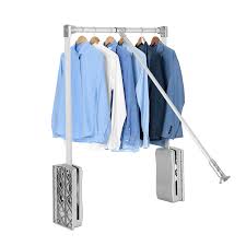 These are brilliant if you need to replace a broken rail in the wardrobe or cane be used on towel rails. Lift Pull Down Wardrobe Rail Alumina Tube Adjustable Width Wardrobe Clothes Hanging Rail Soft Return Space Saving Wardrobe Rail Hangers Racks Aliexpress