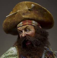 Pirate By Fesechko Putty Paint In 2020 Pirates Painting Face Drawing