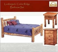 Fine tuning your bedroom furniture the way you want it is entirely possible. Cedar Ridge Log Bedroom Set 4 Pc The Log Furniture Store