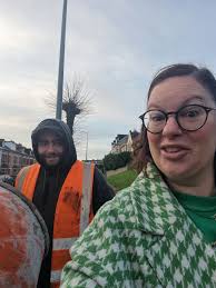 The wall is being fixed! Thanks to Jordan for being up early to fix it! 😆