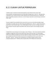 Dasar 1 murid 1 sukan telah dilaksanakan bermula dari tahun 2011 untuk memastikan perpaduan kaum dapat dicapai. Sukan Untuk Perpaduan Docx 8 2 5 Sukan Untuk Perpaduan 1 Sukma Mampu Menjadi Alat Untuk Menyatupadukan Rakyat Malaysia Kerana Sukan Dapat Course Hero