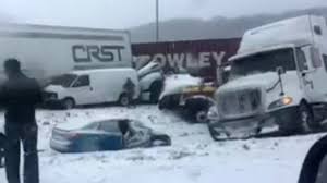 All I 74 Lanes Open After Massive 40 Car Pileup