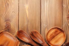Up, down, side to side, easily removed. Wood Kitchen Utensils Over Wooden Table Background With Copy Space Stock Photo Picture And Royalty Free Image Image 33976121