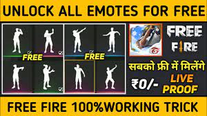 Actually working todus.site/ff free fire mein unli. How To Unlock All Emotes In Free Fire For Free Youtube