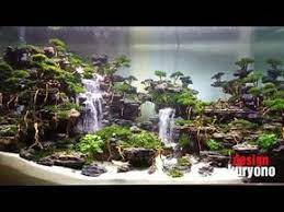 Waterfall Aquascape Curug Siranda Youtube Aquascaping Desain Akuarium Ikan Akuarium