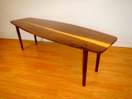 The table bases ship separately from our vendor. Custom Mid Century Modern Style Surfboard Table By Don Yacovella Custommade Com