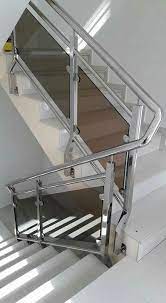 49 Perfect Glass Staircase Design Ideas Steel Railing Design Staircase Railing Design Glass Staircase