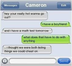 Despite The Cheating You Have To Admit Its A Great Pick Up Line Funny Text Fails Funny Text Messages Funny Text Conversations