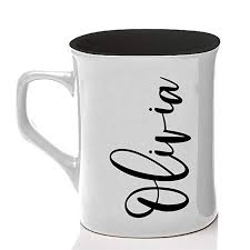 Personalized Mugs With Text Personalized Name Engraved Coffee Mug Customized Name Mug Gift For Her Him Men Women Mugs Ceramic Coffee Cups Personalized Cups