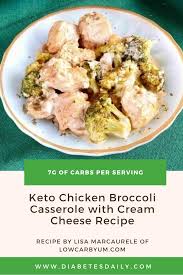 Our collection of healthy chicken casserole recipes: Keto Chicken Broccoli Casserole With Cream Cheese Diabetes Daily