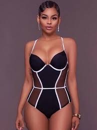 Aucun produit ne correspond à votre recherche. Fabuleux Maillot De Bain 1 Piece Sexy En Polyester Noir Sans Ornement Bicolore Avec Bretelles Reglables Pour Femme Milanoo Com