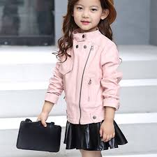 Mis en vente par severine. Manteau Rose Et Noir A Col Rond Pour Fille Veste En Cuir Nouvelle Collection 7ct009 Aliexpress
