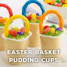 Making golden eggs will make easter egg hunting a bit easier, but a lot more fun. Easter Basket Pudding Cups Ready Set Eat