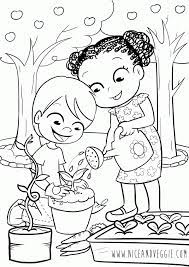During the initial stages of child growth, parents are doing the best effort they can to make their children learn even simple things such as coloring. Kids Gardening Coloring Pages Coloring Home