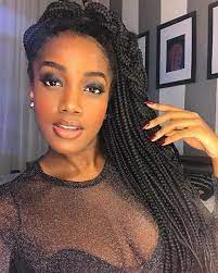 2019 iza, ciara & major lazer: Iza Diva Boxbraids Braids Trancas Hair Inspiration Iza Braidedhairstylesart Cool Braid Hairstyles Braided Hairstyles Hair Styles