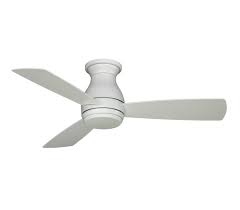 Fans with reverse airflow function will help to keep your room warm during cold harbor breeze sail stream comes with brushed nickel finish. Fanimation 44 Hugh 3 Blade Outdoor Led Flush Mount Ceiling Fan With Remote Control And Light Kit Included Reviews Wayfair