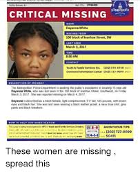 We're sure you'll end up with a baby name that you'll love. Public Bulletin No 17036300 Tel Con Critical Missing Name Dayanna White Missing From 100 Block Of Lvanhoe Street Sw Last Seen March 3 2017 Time 800am Contact Youth Family Services Div L2020