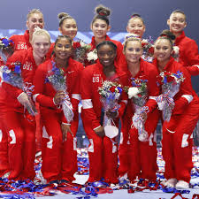 Rhythmic gymnasts perform on a mat with a hoop, ball, clubs or ribbon. Meet The 2021 Us Women S Olympic Gymnastics Team Popsugar Fitness