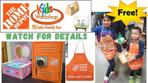 It's time for another home depot diy workshop, y'all! Free Homedepot Kids Workshops And Get Free Unique Kit Each Month Family In 2021 Kids Workshop Family Fun Family Fun Time