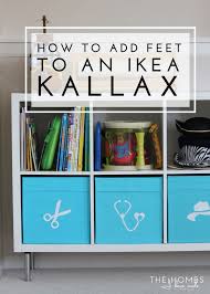 How To Add Feet To An Ikea Kallax Kallax Ikea Toy Storage Ikea