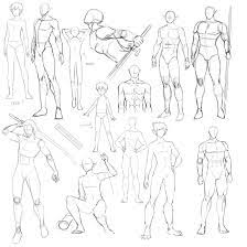 Chibi poses reference (chibi base set #8) nukababe. Male Anatomy Anatomy Sketches Drawings Drawing Poses