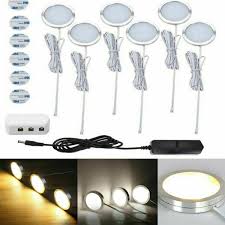6pcs Manual Switch Led Under Cabinet Lighting Kit For Locker Closet 3000k For Sale Online Ebay