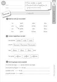 Nous cherchons prioritairement des ressources éducatives gratuites pour l'école : Ce1 L 39 Adjectif Grammaire Ce1 Grammaire Ce1 Exercice Ce1