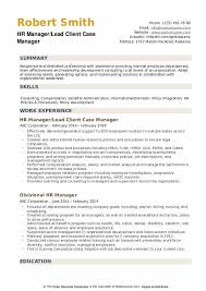 Hr Manager Resume Samples Qwikresume