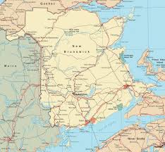 Map Of New Brunswick With Cities And Towns New Brunswick Map New Brunswick Canada New Brunswick