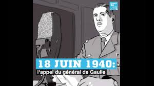 Bonjour à tout le monde et merci à mes 15 commentaires. Le 18 Juin 1940 Le General De Gaulle Appelait Les Francais A Continuer Le Combat Youtube